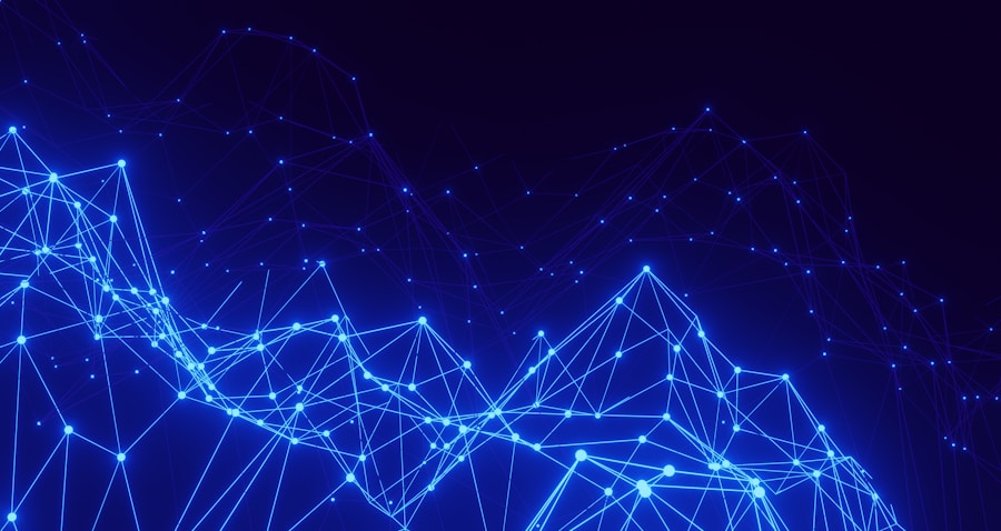 Abstract app development technology visual